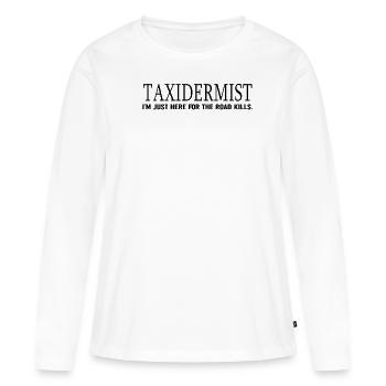 Tiermontage Jagdtrophäe Tiere ausstopfen - Frauen Premium Bio Langarmshirt - Weiß - Vorne - Julia (174cm)