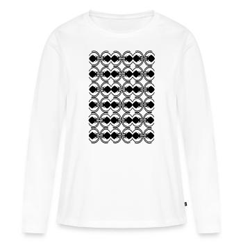 Fantaisie - T-shirt manches longues Premium bio Femme - blanc - Devant - Julia (174cm)