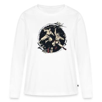 Arnis Eskrima Kali Fma - T-shirt manches longues Premium bio Femme - blanc - Devant - Julia (174cm)