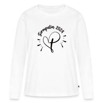 Firmpatin Firmung 2024 Patentante Godi Firmgodi 24 - Frauen Premium Bio Langarmshirt - Weiß - Vorne - Julia (174cm)