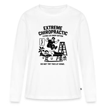 Chiropractor Physio Spine Treatment - Women's Premium Organic Long Sleeve Shirt - white - Front - Julia (174cm)