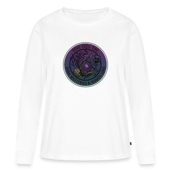Romance sombre - T-shirt manches longues Premium bio Femme - blanc - Devant - Julia (174cm)