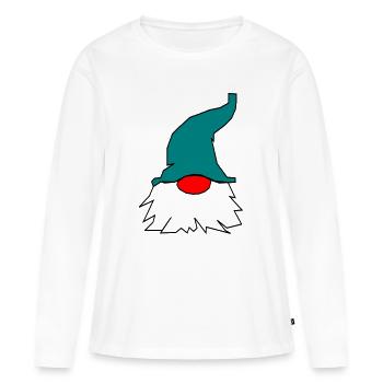 blauer_wichtel_21 - T-shirt manches longues Premium bio Femme - blanc - Devant - Julia (174cm)