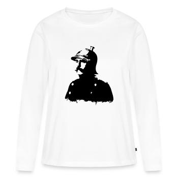 Otto von Bismarck - Frauen Premium Bio Langarmshirt - Weiß - Vorne - Julia (174cm)