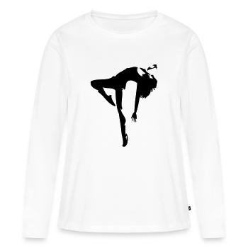 taenzer_5 - Women's Premium Organic Long Sleeve Shirt - white - Front - Julia (174cm)