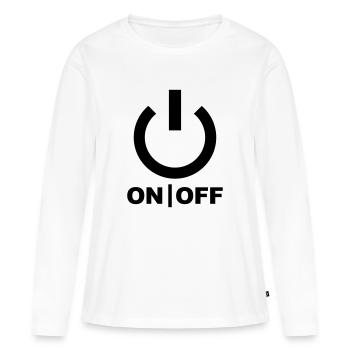 Power - Women's Premium Organic Long Sleeve Shirt - white - Front - Julia (174cm)