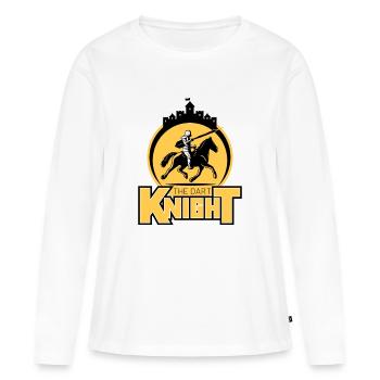 Dart Knight Rider - T-shirt manches longues Premium bio Femme - blanc - Devant - Julia (174cm)