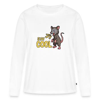 Conception d’opossum pour les amateurs d’opossum et d’opossum - T-shirt manches longues Premium bio Femme - blanc - Devant - Julia (174cm)