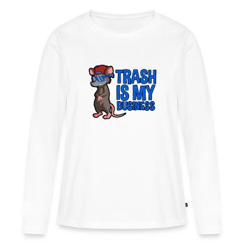 Conception d’opossum pour les amateurs d’opossum et d’opossum - T-shirt manches longues Premium bio Femme - blanc - Devant - Julia (174cm)