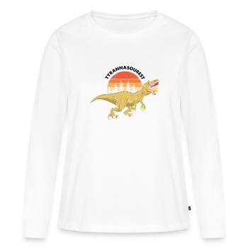 Limonade Limonade Limonade Limonade Stand Design - T-shirt manches longues Premium bio Femme - blanc - Devant - Julia (174cm)