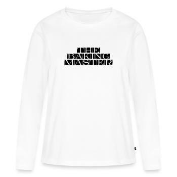 ''The Baking Master'' - Frauen Premium Bio Langarmshirt - Weiß - Vorne - Julia (174cm)
