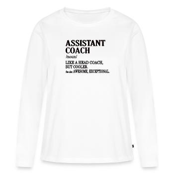 Assistant Coach Lustig Assistant Coach Assistant Coach - Women's Premium Organic Long Sleeve Shirt - white - Front - Julia (174cm)