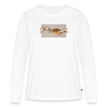 Le meilleur kebab avec tout le kebab - T-shirt manches longues Premium bio Femme - blanc - Devant - Julia (174cm)