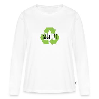 Ecology - Women's Premium Organic Long Sleeve Shirt - white - Front - Julia (174cm)