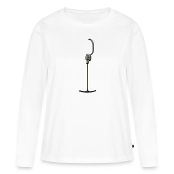 Anchor lift T-Bar lift winter ski slope skiing - Women's Premium Organic Long Sleeve Shirt - white - Front - Julia (174cm)