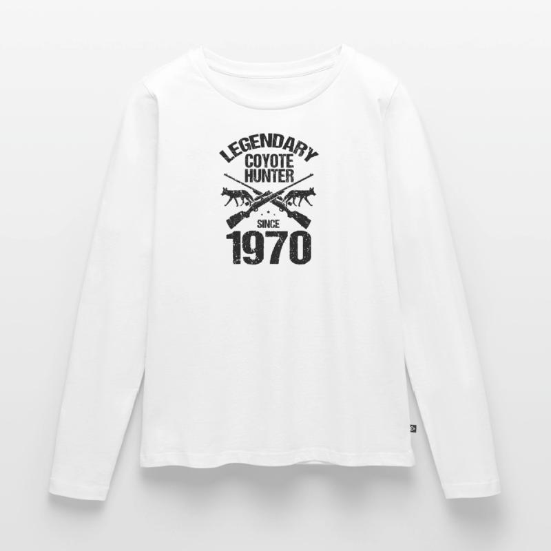 Conception de coyote pour les réacteurs de coyote T-shirt manches longues Premium bio Femme