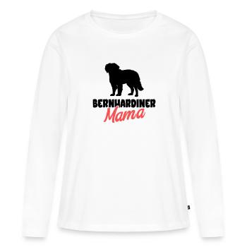 Saint Bernard - Women's Premium Organic Long Sleeve Shirt - white - Front - Julia (174cm)