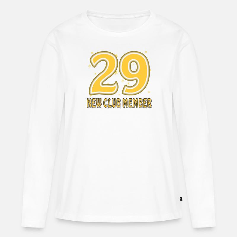 GEBURTSTAG 29 - Frauen Premium Bio Langarmshirt - Weiß