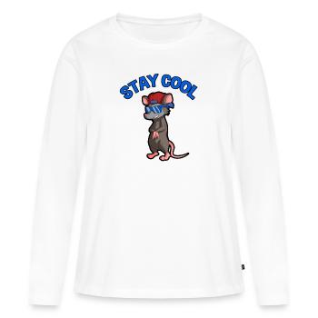 Conception d’opossum pour les amateurs d’opossum et d’opossum - T-shirt manches longues Premium bio Femme - blanc - Devant - Julia (174cm)