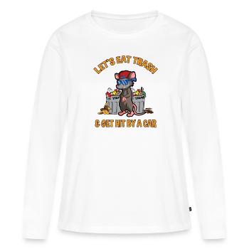 Conception d’opossum pour les amateurs d’opossum et d’opossum - T-shirt manches longues Premium bio Femme - blanc - Devant - Julia (174cm)