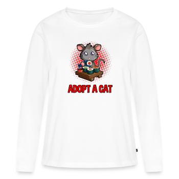 Conception d’opossum pour les amateurs d’opossum et d’opossum - T-shirt manches longues Premium bio Femme - blanc - Devant - Julia (174cm)