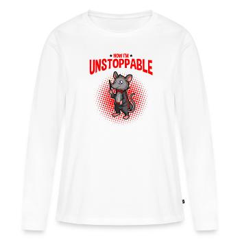 Conception d’opossum pour les amateurs d’opossum et d’opossum - T-shirt manches longues Premium bio Femme - blanc - Devant - Julia (174cm)