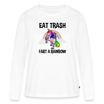 Conception d’opossum pour les amateurs d’opossum et d’opossum - T-shirt manches longues Premium bio Femme - blanc - Devant - Julia (174cm)