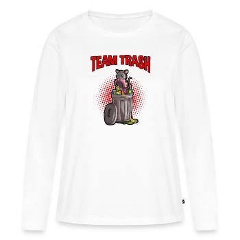 Conception d’opossum pour les amateurs d’opossum et d’opossum - T-shirt manches longues Premium bio Femme - blanc - Devant - Julia (174cm)