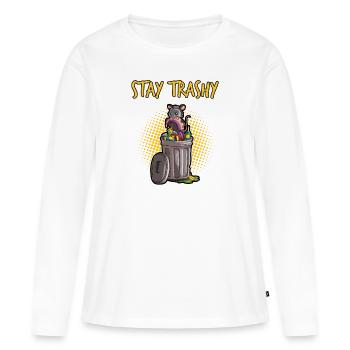 Conception d’opossum pour les amateurs d’opossum et d’opossum - T-shirt manches longues Premium bio Femme - blanc - Devant - Julia (174cm)