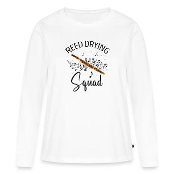 Orchestre et instrument à vent - T-shirt manches longues Premium bio Femme - blanc - Devant - Julia (174cm)