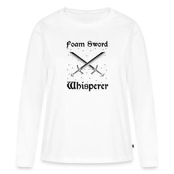 Citation de jeu de rôle pour Larper et Larp - T-shirt manches longues Premium bio Femme - blanc - Devant - Julia (174cm)