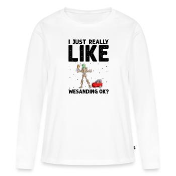 Autolackierer Angebot für Karosserietechniker - Frauen Premium Bio Langarmshirt - Weiß - Vorne - Julia (174cm)