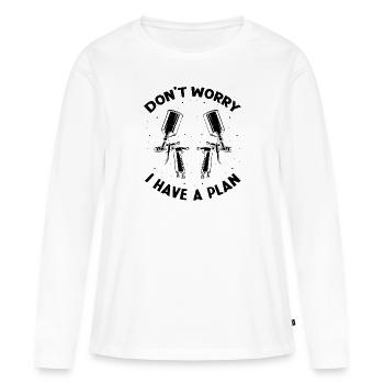 Autolackierer Angebot für Karosseriebauer - Frauen Premium Bio Langarmshirt - Weiß - Vorne - Julia (174cm)