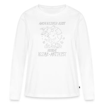 BECOME A CLIMATE ACTIVIST - Women's Premium Organic Long Sleeve Shirt - white - Front - Julia (174cm)
