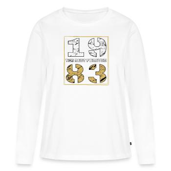 LE MEILLEUR POUR TOUJOURS 1983 - T-shirt manches longues Premium bio Femme - blanc - Devant - Julia (174cm)
