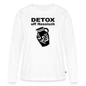 Detox Hessian Bembel - Women's Premium Organic Long Sleeve Shirt - white - Front - Julia (174cm)