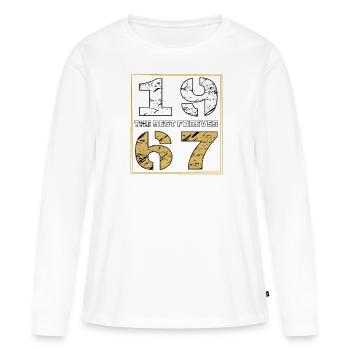 THE BEST FOREVER 1967 - Women's Premium Organic Long Sleeve Shirt - white - Front - Julia (174cm)