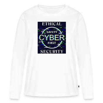 Ethical Cyber Security - Women's Premium Organic Long Sleeve Shirt - white - Front - Julia (174cm)