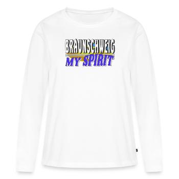 BRAUNSCHWEIG MY SPIRIT - Women's Premium Organic Long Sleeve Shirt - white - Front - Julia (174cm)