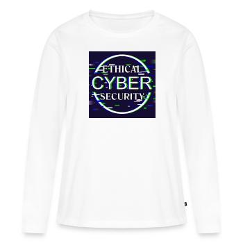 Ethical Cyber Security - Women's Premium Organic Long Sleeve Shirt - white - Front - Julia (174cm)