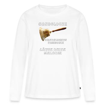 SONNEZ VOTRE MÉLODIE - T-shirt manches longues Premium bio Femme - blanc - Devant - Julia (174cm)