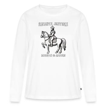RIDER KNIGHTS JESTERS MAGIC & MORE - Women's Premium Organic Long Sleeve Shirt - white - Front - Julia (174cm)