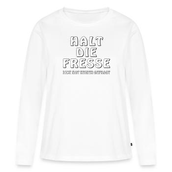 LA FERME - T-shirt manches longues Premium bio Femme - blanc - Devant - Julia (174cm)