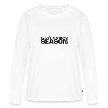 Démolition et rénovation de maisons - T-shirt manches longues Premium bio Femme - blanc - Devant - Julia (174cm)