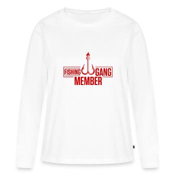 Fishing Gang - Frauen Premium Bio Langarmshirt - Weiß - Vorne - Julia (174cm)