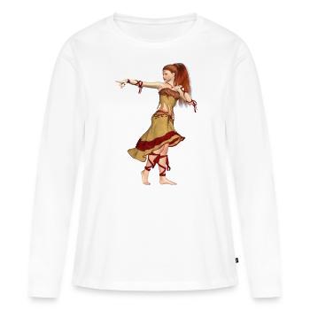 Elf - Frauen Premium Bio Langarmshirt - Weiß - Vorne - Julia (174cm)