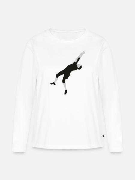 Bergsteiger - Frauen Premium Bio Langarmshirt - Weiß