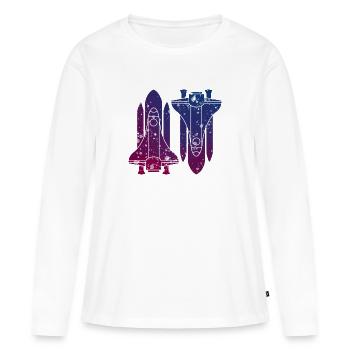 Missiles - Women's Premium Organic Long Sleeve Shirt - white - Front - Julia (174cm)