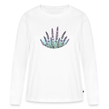 Lavender Lavender Stalks Lavender Field - Women's Premium Organic Long Sleeve Shirt - white - Front - Julia (174cm)