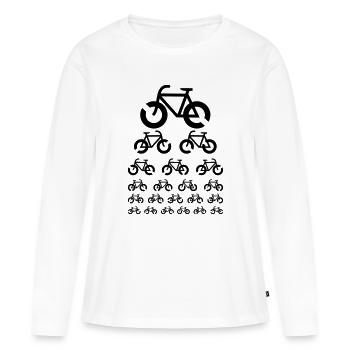 Bike Visual Test - Women's Premium Organic Long Sleeve Shirt - white - Front - Julia (174cm)